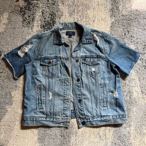 Lucky Brand Short Sleeve Denim Jacket